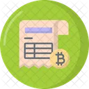 Crypto Invoice Cryptocurrency Digital Currency Icon