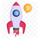 Bitcoin Launch Crypto Launch Icon