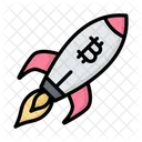 Crypto Launch Start Up Spacecraft Icon