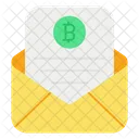 Crypto Mail Cryptocurrency Bitcoin Icon