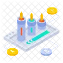 Marche Des Crypto Monnaies Trading Analyse Icône
