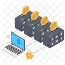 Crypto Mining Bitcoin Mining Blockchain Icon