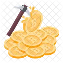 Crypto Mining Bitcoin Mining Money Mining Icône