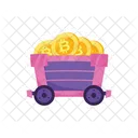 Crypto Mining Cart  Icon