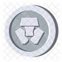 Crypto Silver Coin  Icon