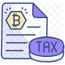 Taxe Crypto Taxe Bitcoin Bitcoin Icône