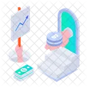 Crypto Trading Finance Bitcoin Icon