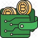 Cold Wallet Bitcoin Money Icon