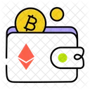 Bitcoin Wallet Bitcoin Purse Crypto Wallet Icône