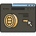 Website Bitcoin Money Icon