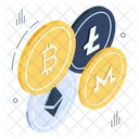 Cryptocurrencies Crypto Coins Digital Currencies Icône