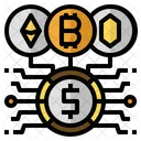 Cryptocurrency Bitcoin Ethereum Icon
