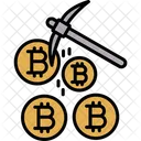 Cryptocurrency Bitcoin Mining Icon