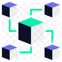 Cryptocurrency Blockchain Bitcoin Network Icon