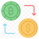 Cryptocurrency Exchange Bitcoin Icon