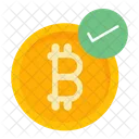 Cryptocurrency Payment Cryptocurrency Bitcoin Accepted Icon