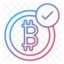 Cryptocurrency Payment Cryptocurrency Bitcoin Accepted Icon