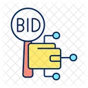 Cryptocurrency auction  Icon