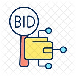 Cryptocurrency auction  Icon