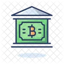 Cryptocurrency Bank Bitcoin Bank Bank Icon
