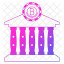 Bank Cryptocurrency Digital Icon