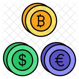 Cryptocurrency coin  Icon