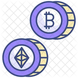 Cryptocurrency coin  Icon