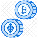 Cryptocurrency coin  Icon