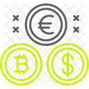 Cryptocurrency Coins Icon