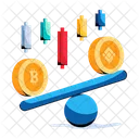 Cryptocurrency Comparison Money Scale Currency Comparison Icon