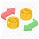 Cryptocurrency Exchange Cryptocurrency Trading Cryptocurrency Flow Icon