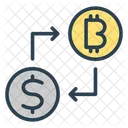 Cryptocurrency exchange  Icono