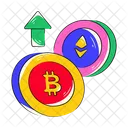 Cryptocurrency Growth  Icon