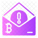 Cryptocurrency Bitcoin Spam Icon