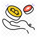 Cryptocurrency Investment Bitcoin Investment Money Investment Icône