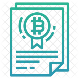 Cryptocurrency License  Icon