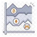 Cryptocurrency market  Icon