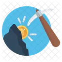 Bitcoin Mining Blockchain Mining Exploring Bitcoin Icon