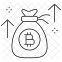 Crypto Payment Thinline Icon Icono