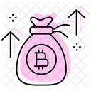 Crypto Payment Color Shadow Thinline Icon Icono