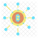 Bitcoin Network Cryptocurrency Network Bitcoin Connection Icon
