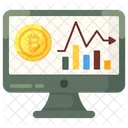 Cryptocurrency Report Online Analytics Data Analytics Icon