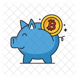 Cryptocurrency Saving  Icon