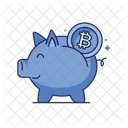 Cryptocurrency Saving  Icon