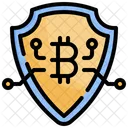 Cryptocurrency Security Bitcoin Security Bitcoin Protection Icon