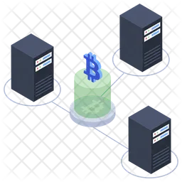 Cryptocurrency Server  Icon