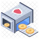 Cryptocurrency Transaction Machine Bitcoin Atm Bitcoin Transaction Icon