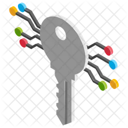 Cryptographic Key  Icon