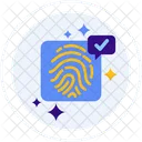 Fingerprint Key Safety Icon