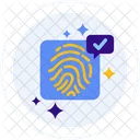 Fingerprint Key Safety Icon